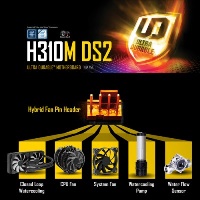 GIGABYTE H310M-DS2 DDR4 SERİ+PARALEL 1151P 8.ve 9. Nesil işlemciler içindir. - 1